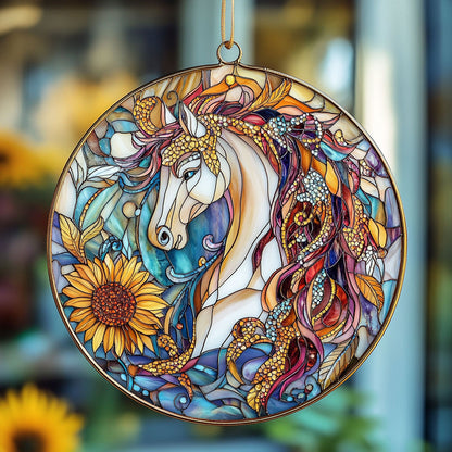 Horse WU2610083CL Stained Glass Suncatcher