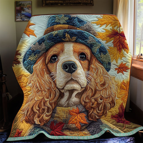 Autumn Warm Cocker Spaniel WX1112002CL Quilt