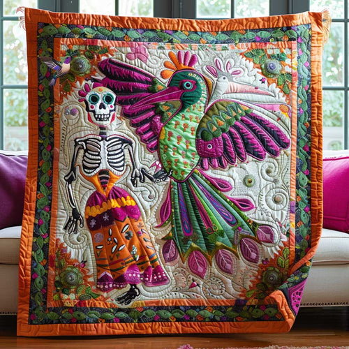 Skeleton And Hummingbird WN2110032CL Quilt