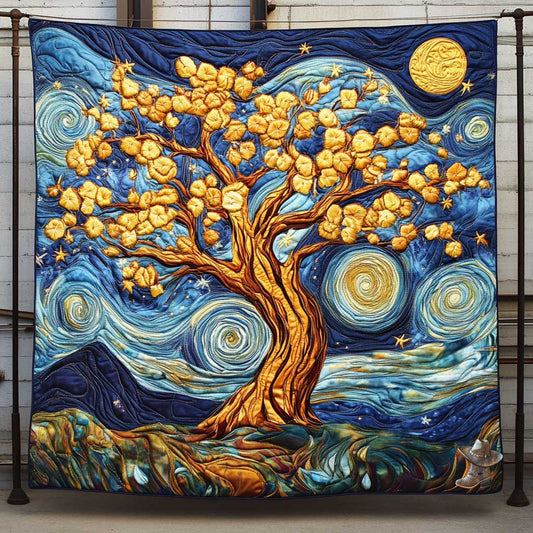 Starry Tree Of Life WP0212046CL Quilt