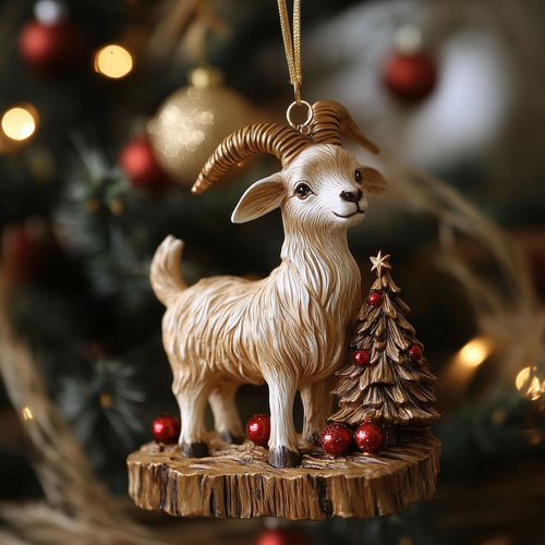 Goat By The Tree LT2710021CL Christmas Ornament
