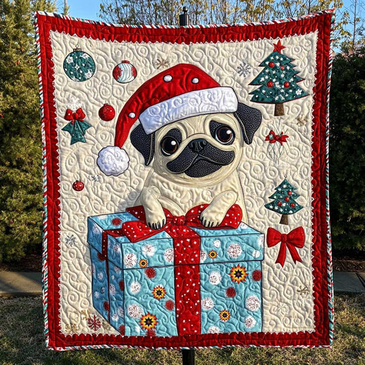 Cute Present Pug WP0110009CL Quilt