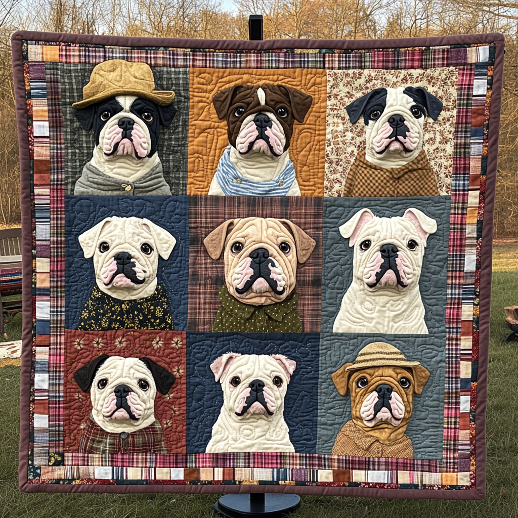 Cuddly Bulldog WN2009045CL Quilt