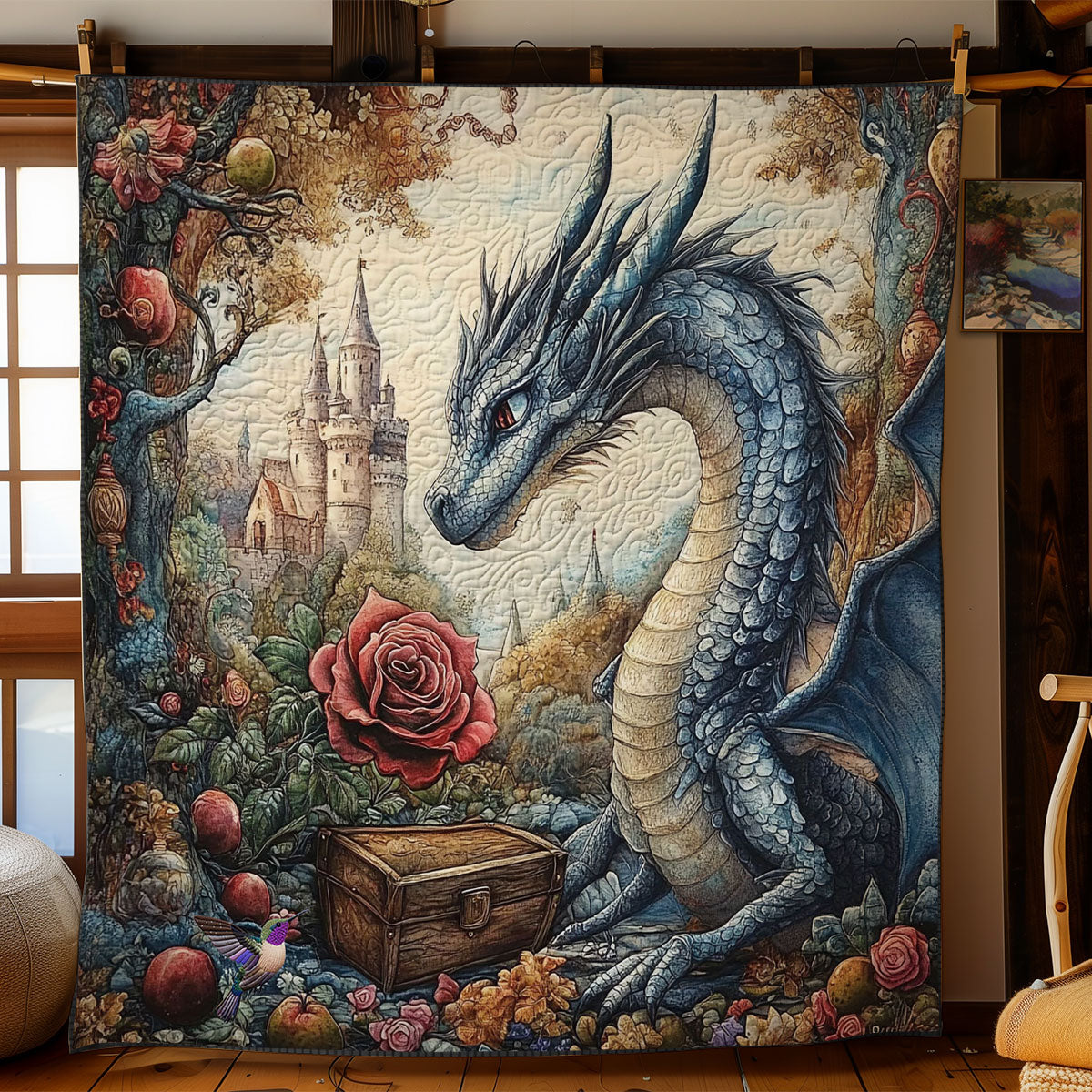 Castle Dragon WY2811005CL WY2811003CL Quilt