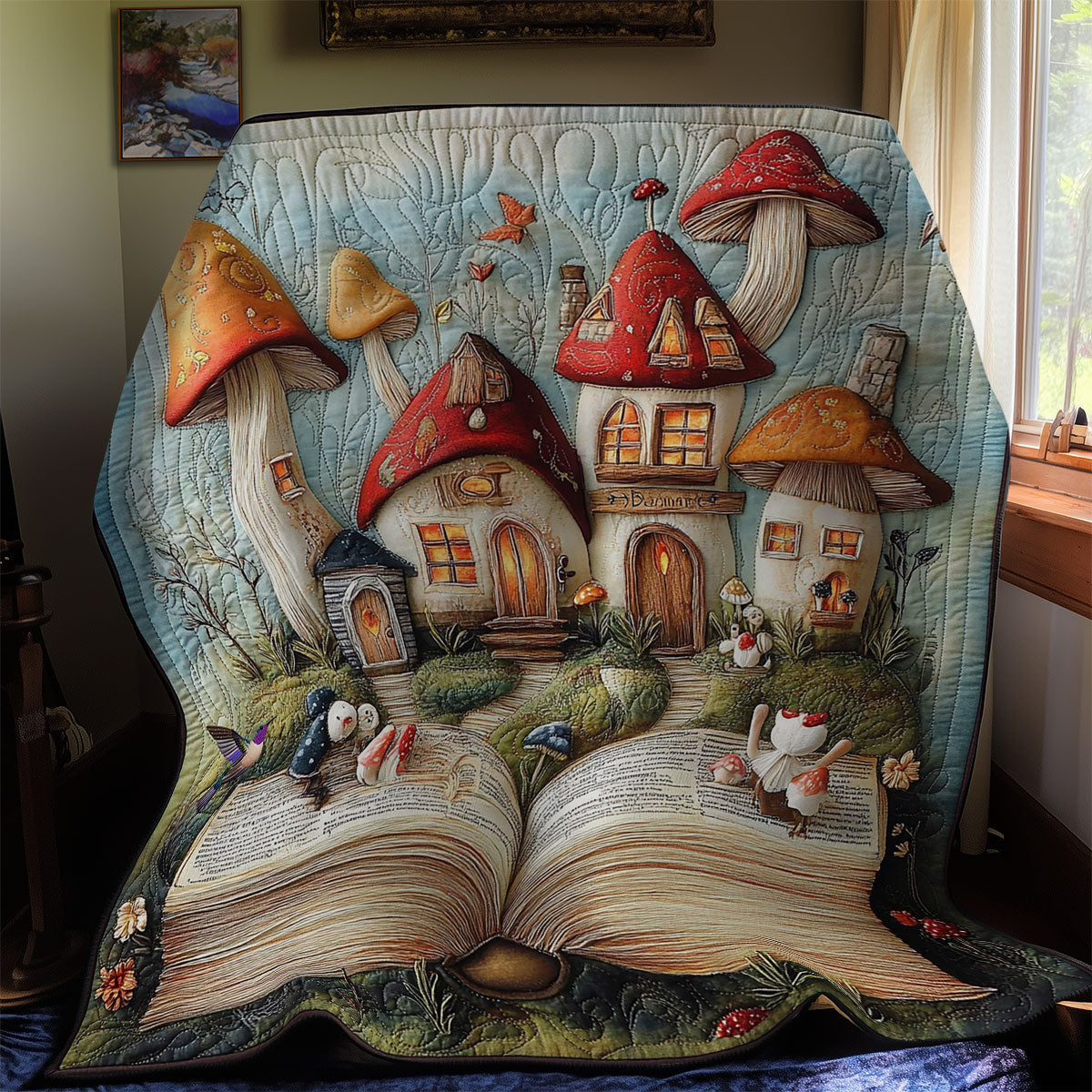 Mushroom Book WY2011041CL Quilt