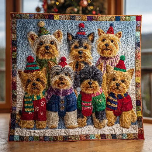 Yorkie Charm CW2110022CL Quilt