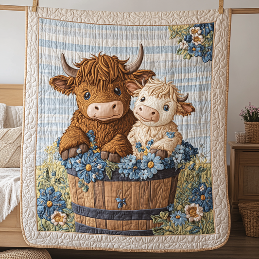 Baby Highland Cow YR1401018CL Quilt