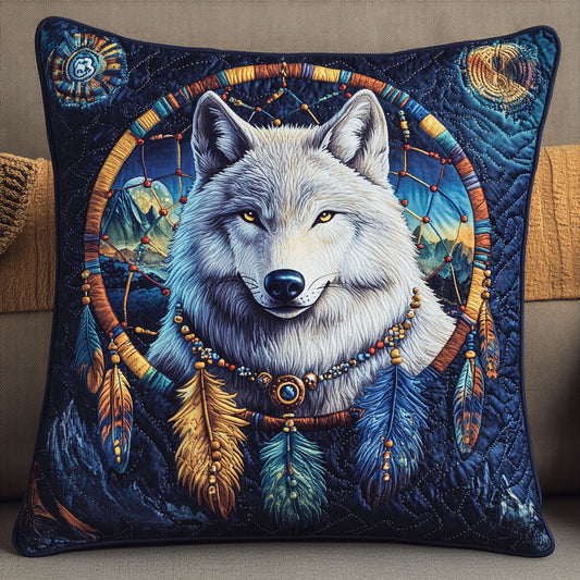 Blue Wolf Dreamcatcher WT2702069CL Quilt Pillow Case
