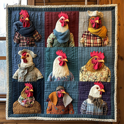 Chic Cluckers CP0807016CL Quilt