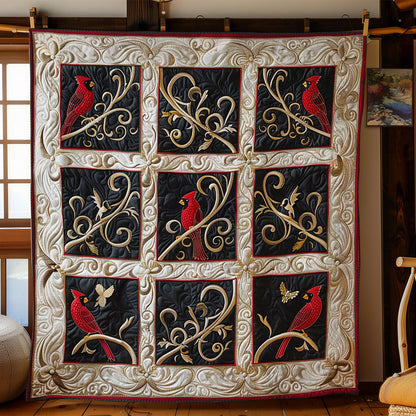 Cardinal In Royal Forest WY1902064CL Quilt