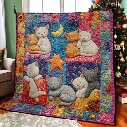 Vibrant Sleep Cat WY1311003CL Quilt