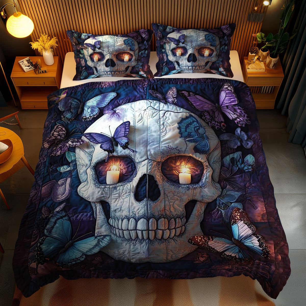 Skull Of Butterflies WN2410011CL Duvet Cover Set