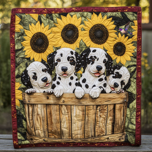 Sunflower Dalmatian WY1911044CL Quilt