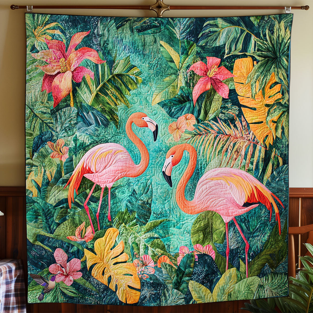 Flamingo WY1911066CL Quilt