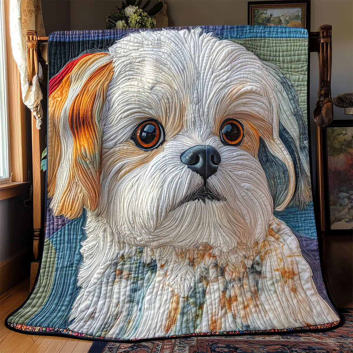Adorable Shih Tzu WX0303059CL Quilt
