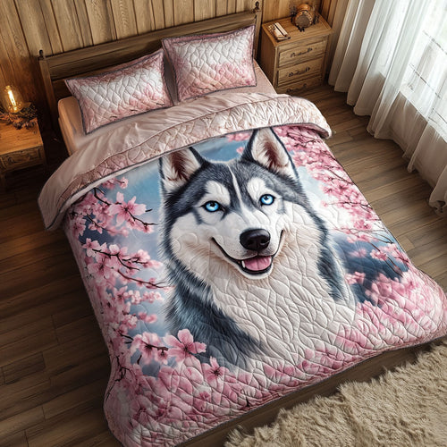 Husky Cherry Blossoms WT1403077CL Duvet Cover Set
