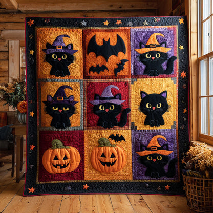 Halloween Cat Patchwork CW1109048CL Quilt