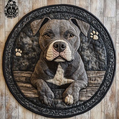 Charming Pitbull CP2304005CL Quilted Round Mat