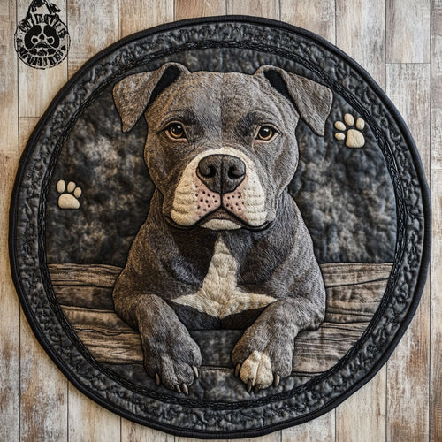 Charming Pitbull CP2304005CL Quilted Round Mat