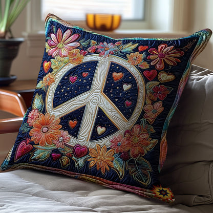 Peace Sign WY2212016CL Quilt Pillow Case