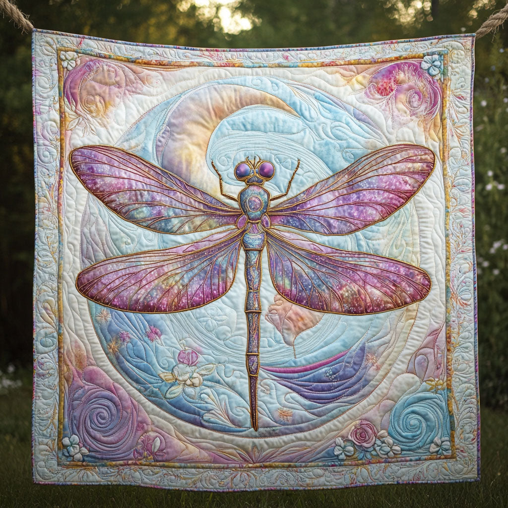 Dragonfly Moon Flower WT2702137CL Quilt