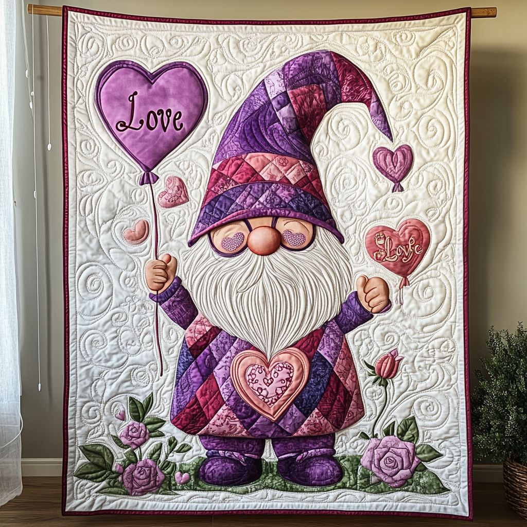 Romantic Gnome WG1001028CL Quilt