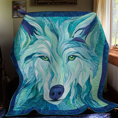 Blue Wolf WY0811035CL Quilt