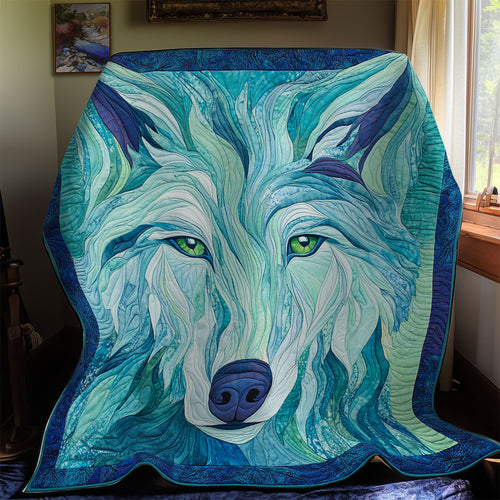 Blue Wolf WY0811035CL Quilt