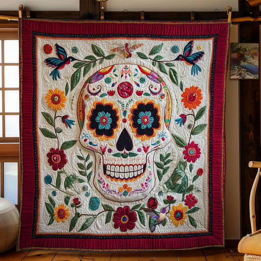 Skull Hummingbird WY1811043CL Quilt