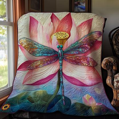 Lotus Dragonfly WY1112012CL Quilt