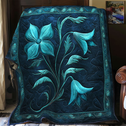 Mystic Teal Bellflower WY0811034CL Quilt