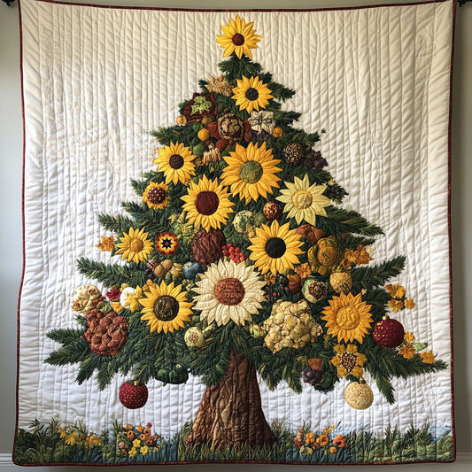 Sunflower Christmas WY3010002CL Quilt