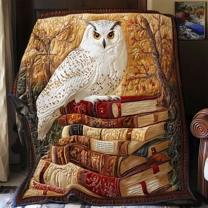 White Owl In Book WY0202092CL Quilt