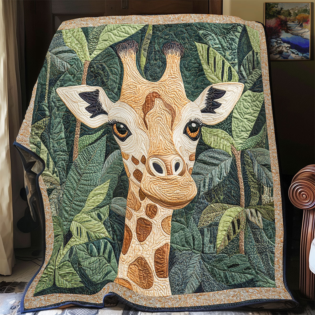 Giraffe Portrait WX0401022CL Quilt