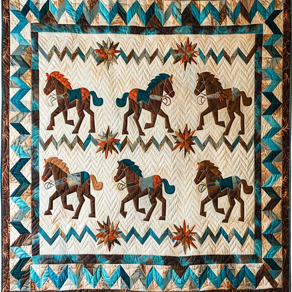 Native American Horse WJ1909003CL Quilt