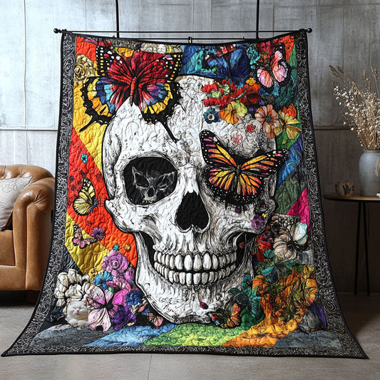 Flower Skull WU2610019CL Quilt