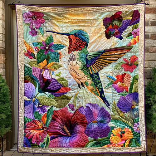 Hummingbird Bloom WN1909114CL Quilt