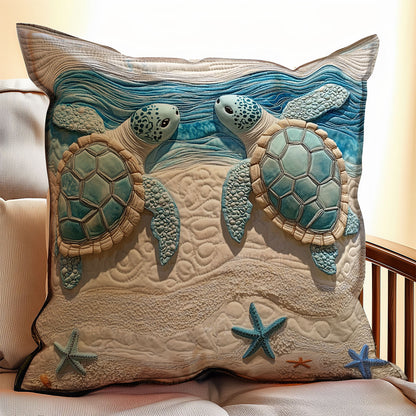 Blue Turtle WX1212100CL Quilt Pillow Case