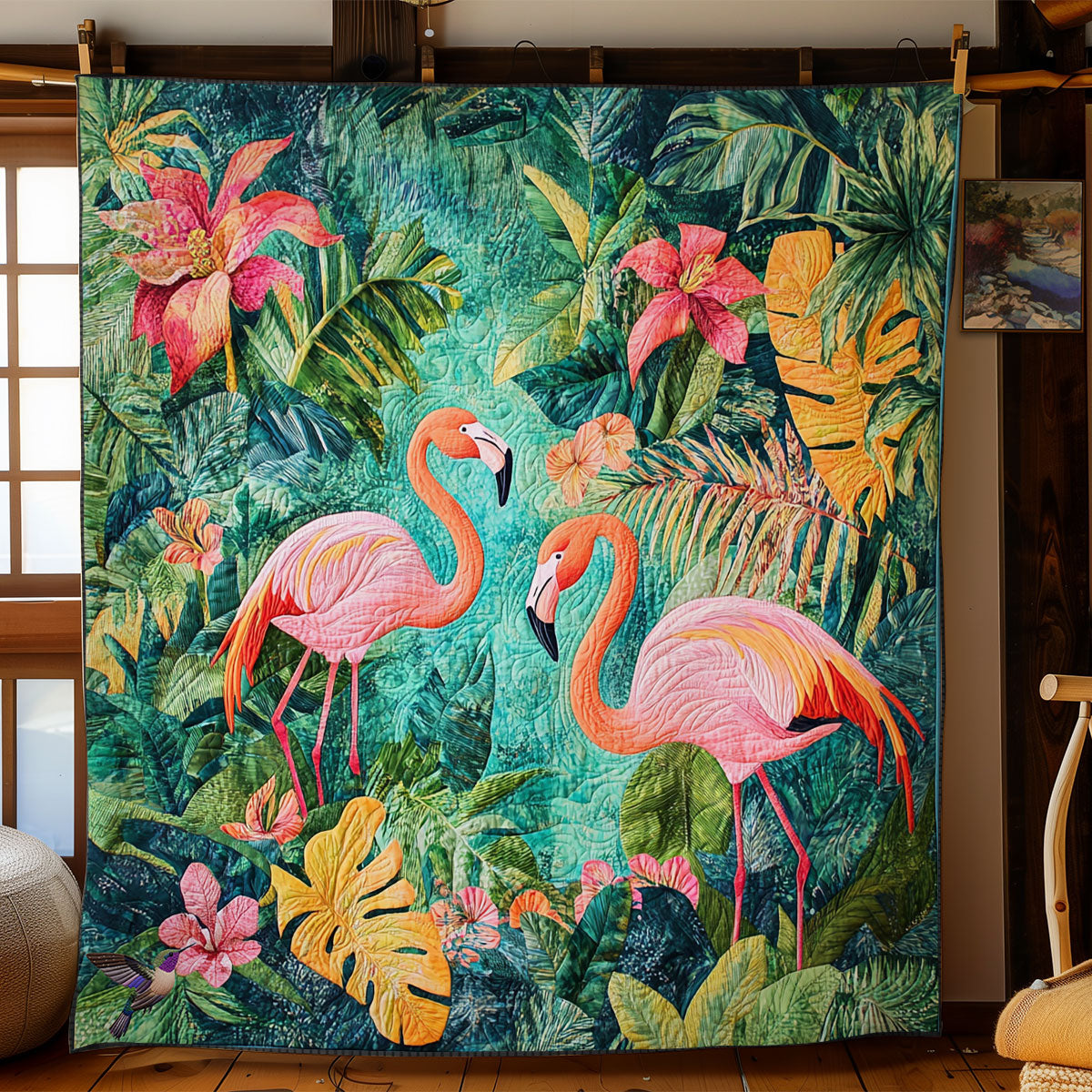 Flamingo WY1911066CL Quilt