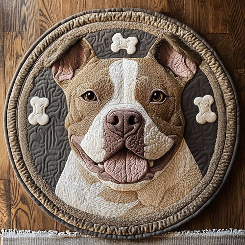 Smile Pitbull CP2104001CL Quilted Round Mat