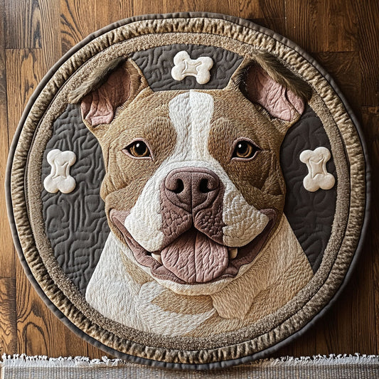 Smile Pitbull CP2104001CL Quilted Round Mat