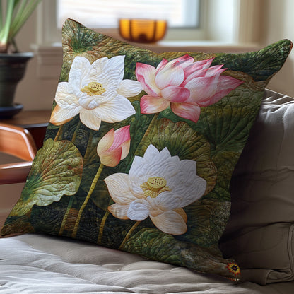 Lotus Bloom WY0911053CL Quilt Pillow Case