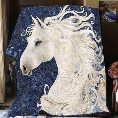 Majestic White Horse WY1502066CL Quilt
