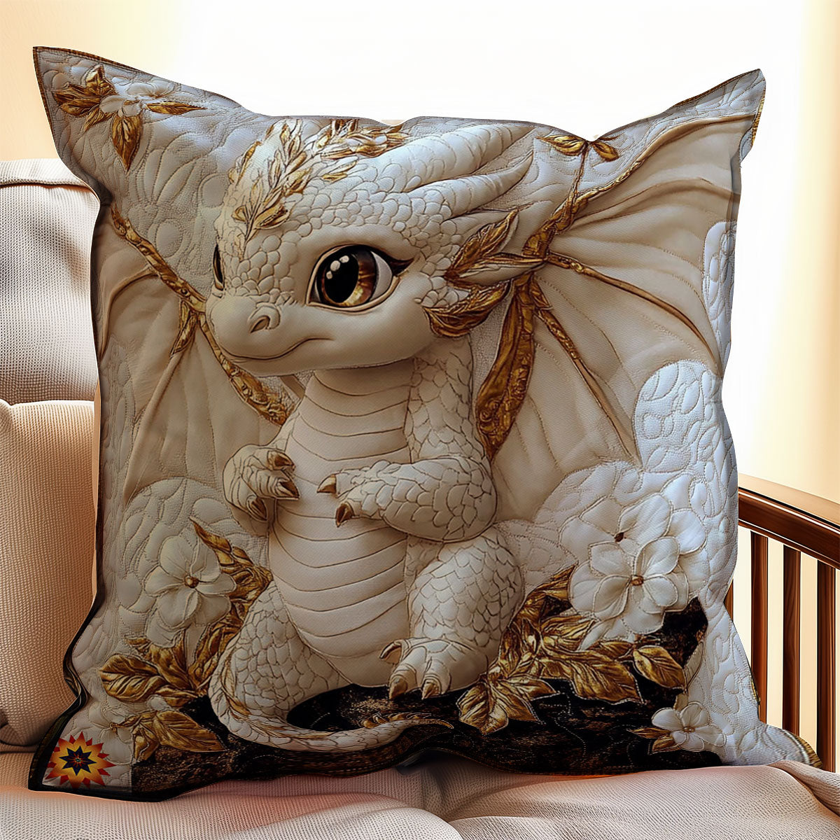 White Dragon WY2611043CL Quilt Pillow Case