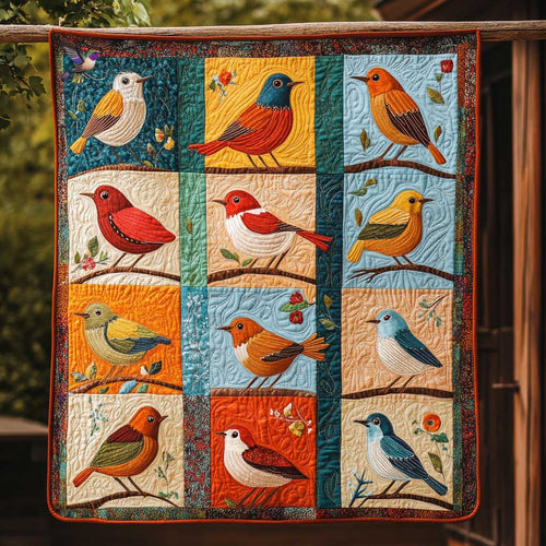 Colorful Bird WJ0410003CL Quilt
