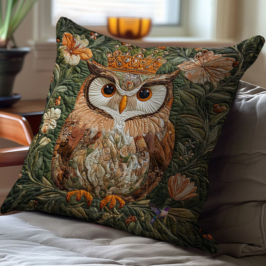 King Owl In Forest WY1712088CL Quilt Pillow Case