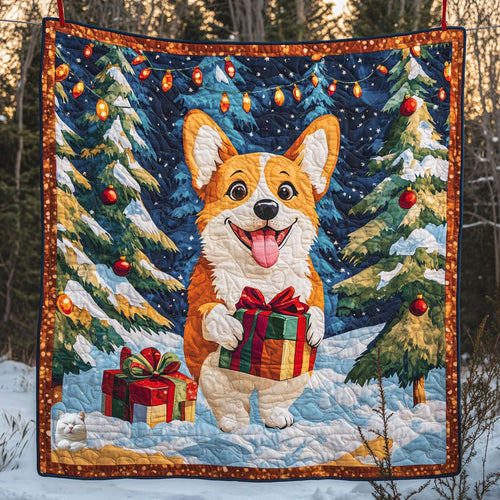 Corgi Christmas WT2610021CL Quilt