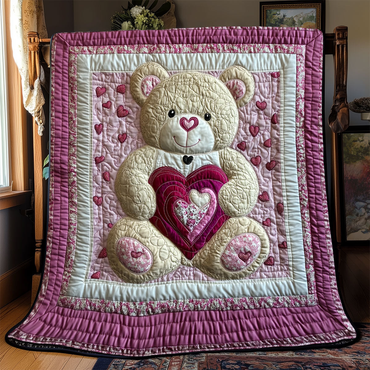 Teddy Bear Valentine WX2201045CL Quilt