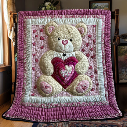 Teddy Bear Valentine WX2201045CL Quilt