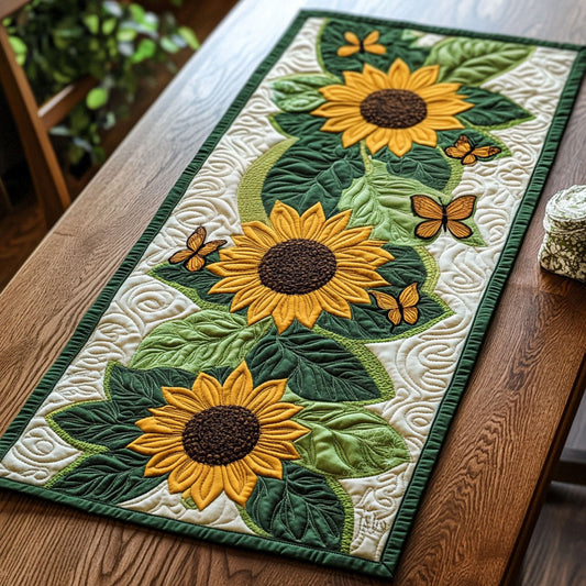 Sunflower Day CP2004177CL Quilted Table Runner